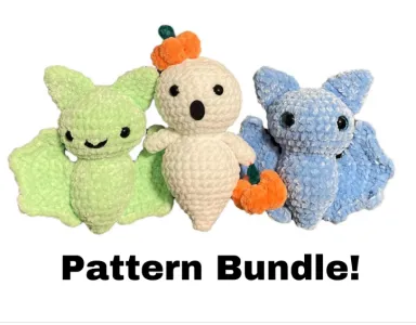 Frankling the Bat & Oliver the Ghost pattern bundle