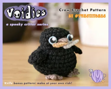 The Voidies: Black Crow Crochet Pattern