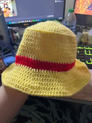 Straw Hat Pirate Crochet Hat