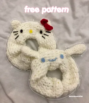 sanrio scrunchies (hello kitty & cinnamoroll)