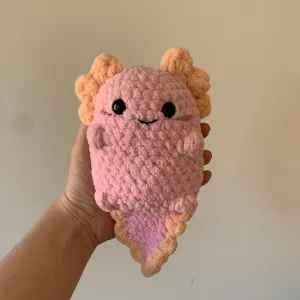 No-Sew Chubby Axolotl