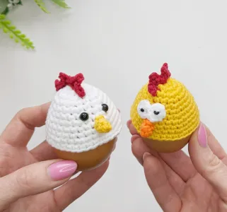 Crochet Chicken Easter EGG Cozy