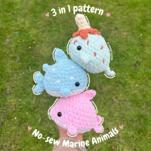 3 in 1 No-Sew Marine Animals