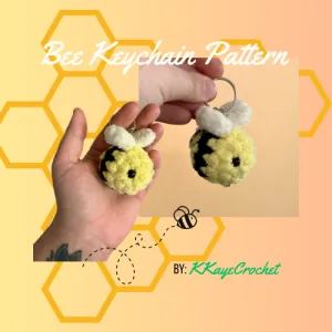 Bee keychain pattern