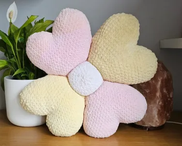 The Cutest Love Heart Flower Pillows