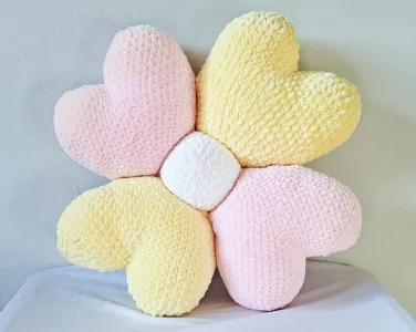 The Cutest Love Heart Flower Pillows