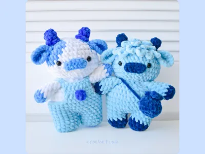 2-in-1 Blueberry Cows Pattern