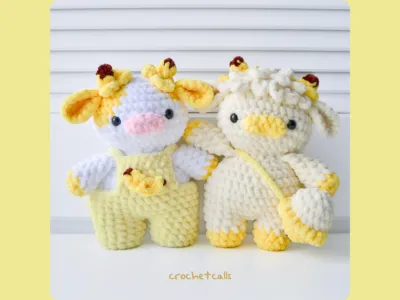 2-in-1 Banana Cows Pattern