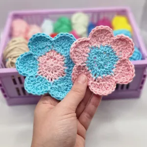 Flower Power Coaster Pattern