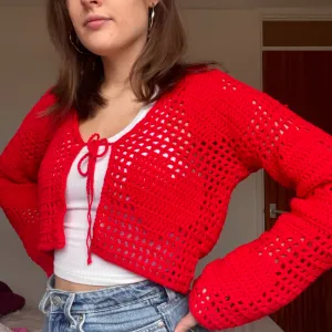Filet Heart Cardigan Crochet Pattern