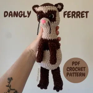 Dangly Ferret Crochet Pattern