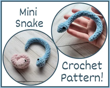 Free Mini Snake Pattern - Quick and Easy Crochet Pattern!