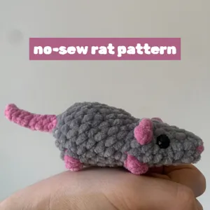 No-Sew Rat Crochet Pattern