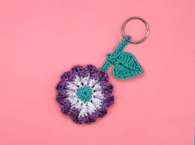 Ripple Flower Keychain / Bag Charm / Hair Tie