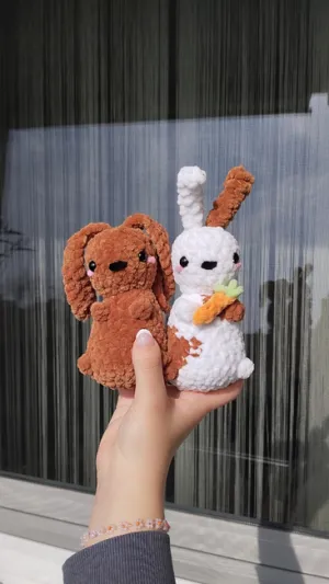 2in1 pocket bunny crochet pattern