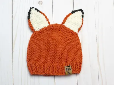 Fox Ears Worsted Weight Hat