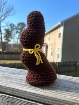 No-Sew Chocolate Easter Bunny Crochet Pattern