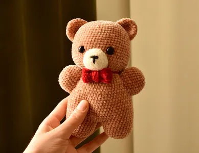 Teddy Bear with a Bow | Crochet Pattern