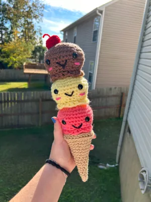 Ice Cream Cone Crochet Pattern