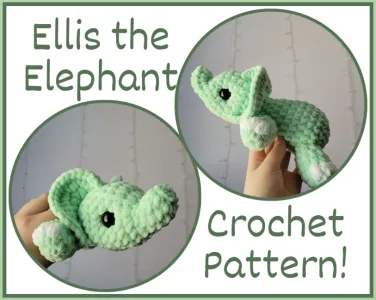 Ellis the Elephant Crochet Pattern!