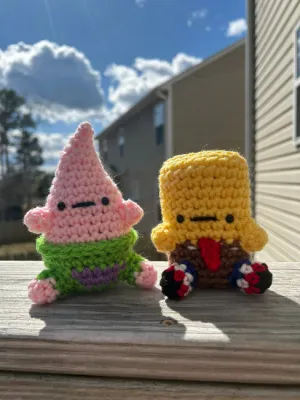 SpongeBob and Patrick Inspired Crochet Patterns/2 in 1 Bundle