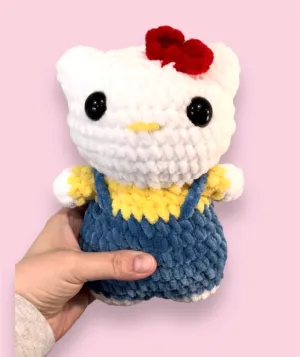 Cartoon Kitty Crochet Amigurumi Pattern