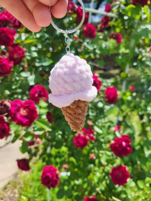 No-Sew Ice Cream Keychain