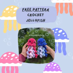 Low-Sew Jellyfish Plushie Pattern