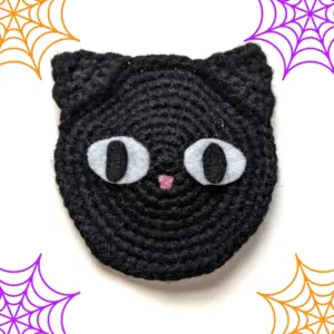 Halloween Black Cat Coaster