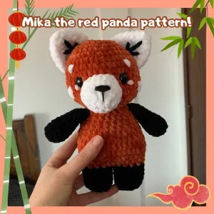 Mika the red panda crochet pattern