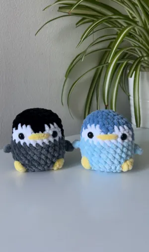 Penguin crochet pattern NO SEW