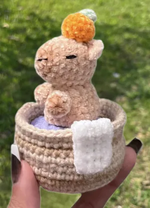 Hot Tub Capybara Crochet Pattern