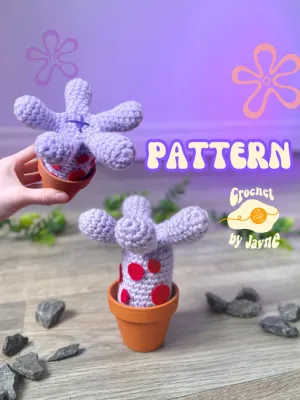 Sea Flower Plant crochet PATTERN from Spongebob