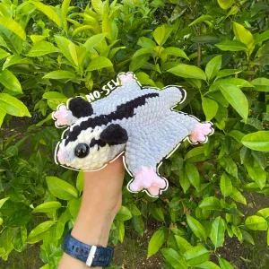 NO-SEW Sugar Glider with Baby, Cute Crochet Sugar Glider With Pouch & Baby Crochet Pattern