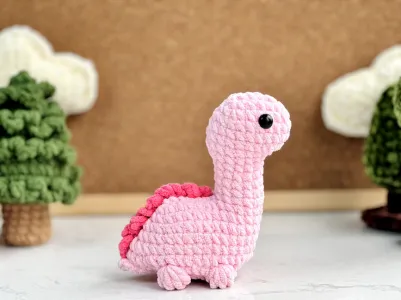 Brachiosaurus  No Sew Crochet Pattern, No Sew Amigurumi Crochet Patterns, Crochet Pattern, Plushie Pattern