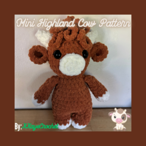 Mini Highland Cow Pattern