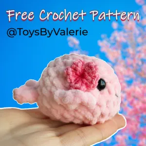 Plush Mochi Whale Free Amigurumi Crochet Pattern