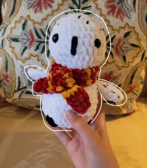 Hedwig/Snowy Owl w/ Scarf Crochet Amigurumi Pattern NO-SEW!