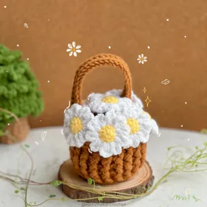 Free Daisy Flower Pot Crochet Pattern,Amigurumi Crochet Patterns, Crochet Pattern, Plushie Pattern