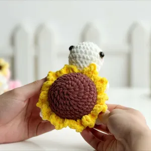 Sunflower Turtle No Sew Crochet Pattern, No Sew Amigurumi Crochet Patterns, Crochet Pattern, Plushie Pattern