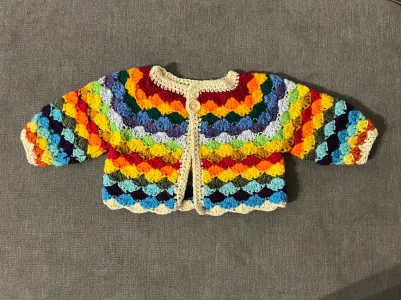 Baby Shell Stitch Cardigan