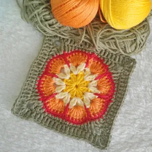 April Flower (Granny square)