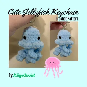 Cute Jellyfish Keychain