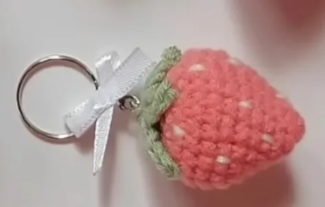 Strawberry keychain