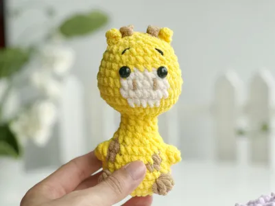 Giraffe No Sew Crochet Pattern, No Sew Amigurumi Crochet Patterns, Crochet Pattern, Plushie Pattern