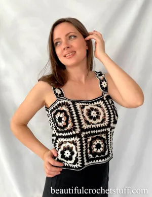 Lace Daisy Crochet Top Pattern