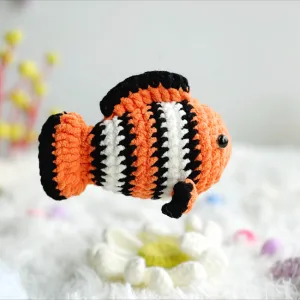 Clownfish No Sew Crochet Pattern, No Sew Amigurumi Crochet Pattern, Ocean Animal Crochet Pattern