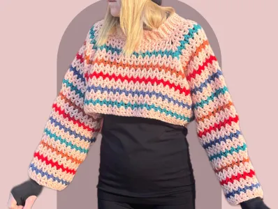 Raglan Crop Sweater