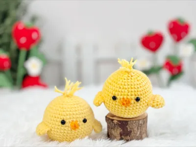 Chick Crochet Pattern, No Sew Amigurumi Crochet Pattern, No Sew Crochet Pattern, Chicken Crochet Pattern