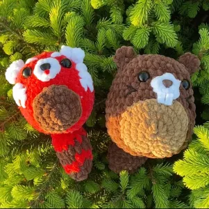 BEAVER & RED PANDA 2IN1 PATTERN